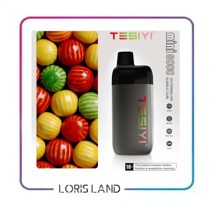 پاد یکبار مصرف هندونه ادامس بادکنکی تی سی 8 هزار پاف